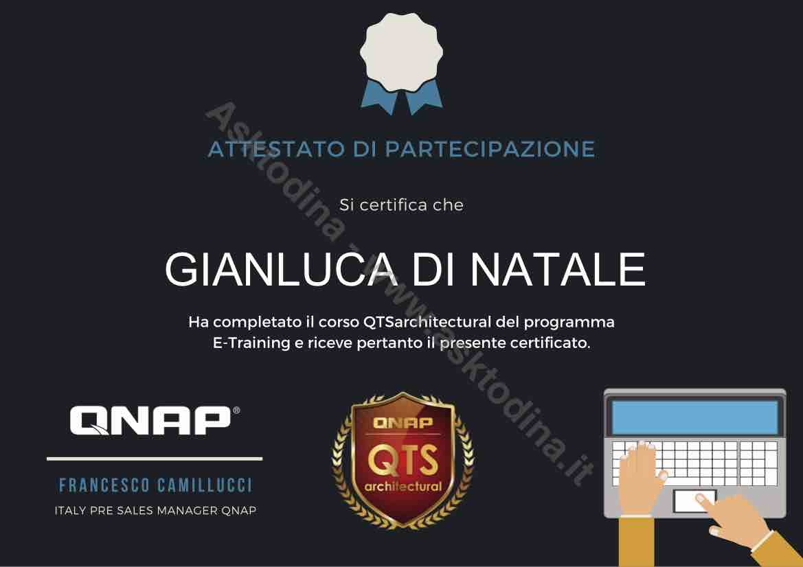 certificazioni qnap gianluca di natale